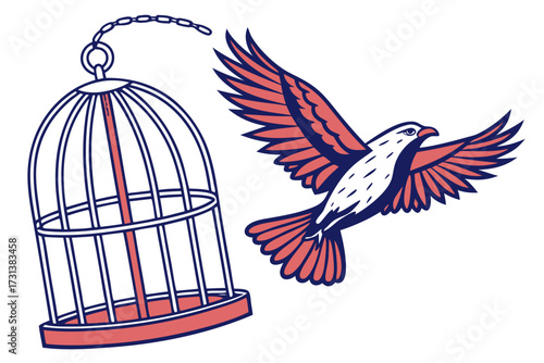 birds in cage