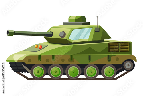 russian tank isolated