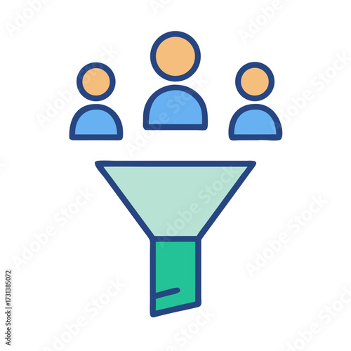 Lead generation funnel with customer segmentation and conversion strategy