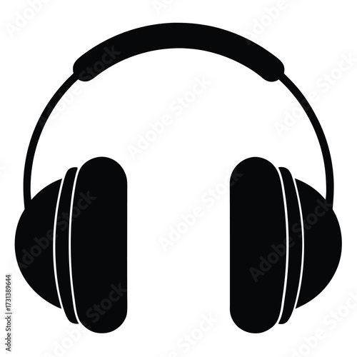 ear muffs silhouette vector icon
