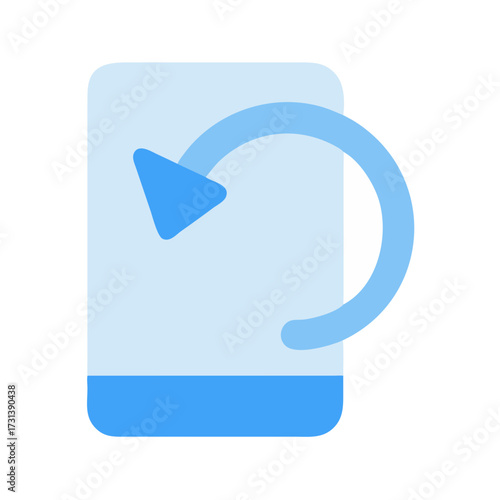 Smartphone application refreshing process, updating and syncing data concept