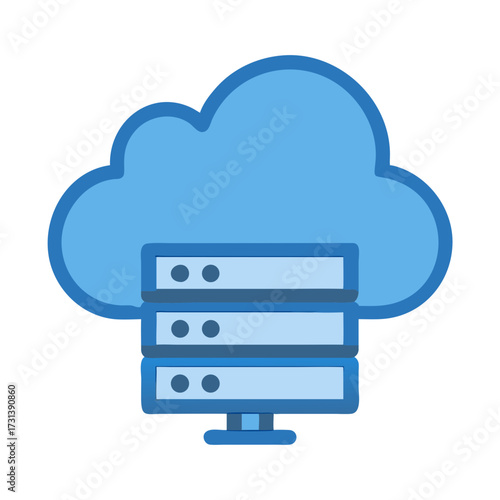 Blue cloud server stack: data storage for online business