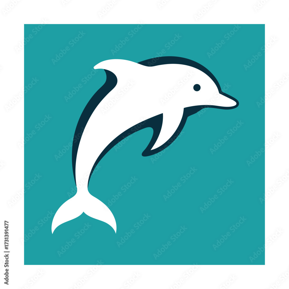 Fototapeta premium White dolphin