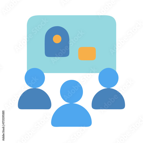 Team presentation with attendees in a conference room setting