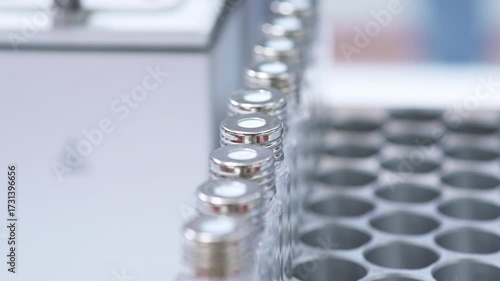 Gas chromatography autosampler analyzing chemical samples