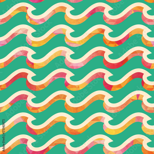 Wave seamless pattern