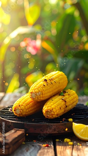 Wallpaper Mural Grilled Corn on the Cob Summer Delight. Torontodigital.ca