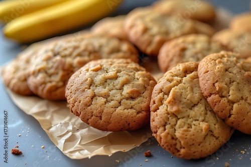 batch of banana bread cookies