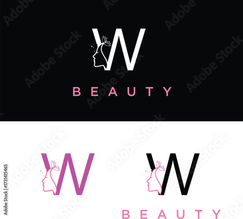 Beauty women world logo