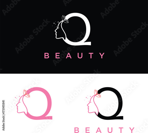 Beauty women world logo