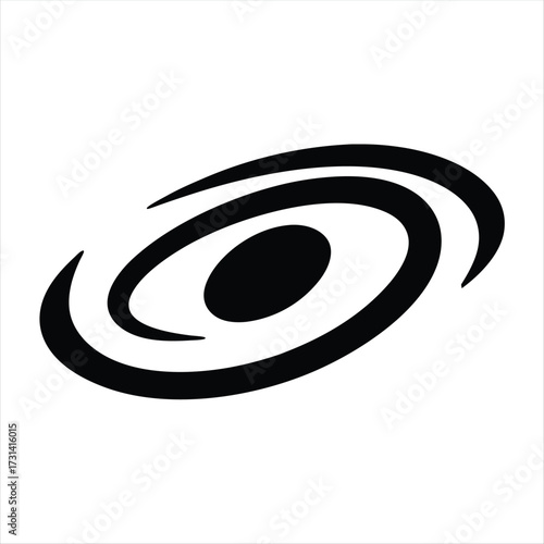 Abstract Black and White Spiral Design Symbolizing Movement and Expanding Energy