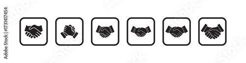 Handshake Vector Icon, Represents mutual respect and cooperation, Vector illustration EPS 10.