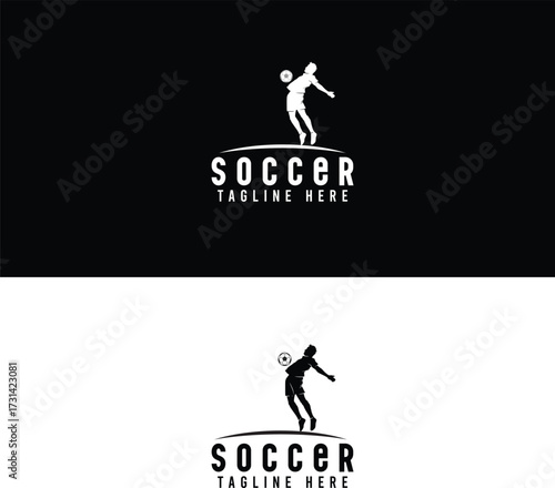 soccer badge, soccer logo, football player, football vector, university, champion, american, footballer, smashing ball, soccer ball, full length, people, soccer ball isolated, banner, tournament, badg