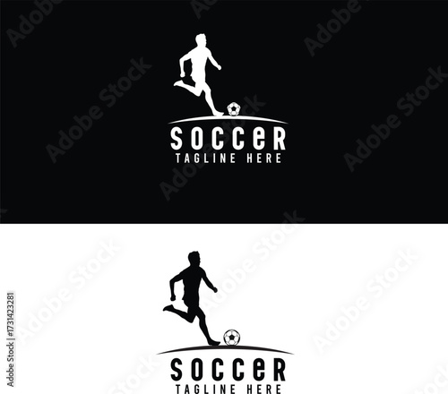 soccer badge, soccer logo, football player, football vector, university, champion, american, footballer, smashing ball, soccer ball, full length, people, soccer ball isolated, banner, tournament, badg