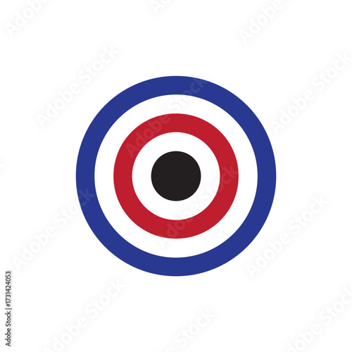 target icon, shooting target with bullet holes icon, vector illustration eps 10.