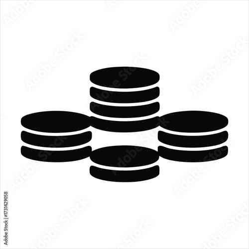 Graphic representation of stacked coins symbolizing financial growth and economic prosperity