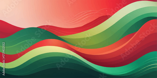 Colorful vector illustration of a wavy rainbow flag pattern with a curve and texture design for a vibrant web banner backdrop