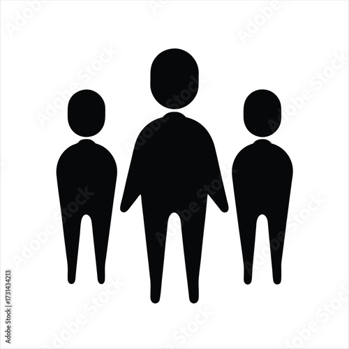 Black and White Image of Three People Standing Together in a Group