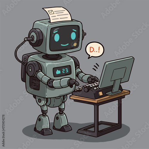 AI Mail and Message Processing Robot