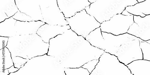 modern black and white scratch and cracks grunge texture dust and distressed wall pattern white background..