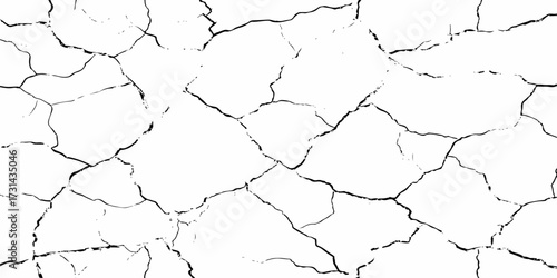 modern black and white scratch and cracks grunge texture dust and distressed wall pattern white background..