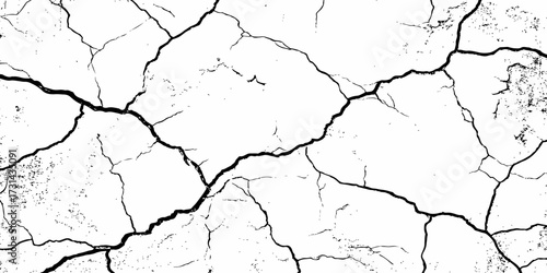 modern black and white scratch and cracks grunge texture dust and distressed wall pattern white background..