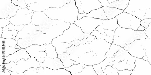 modern black and white scratch and cracks grunge texture dust and distressed wall pattern white background..