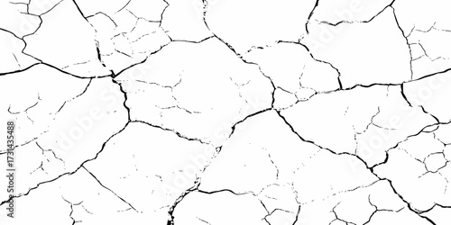 modern black and white scratch and cracks grunge texture dust and distressed wall pattern white background..