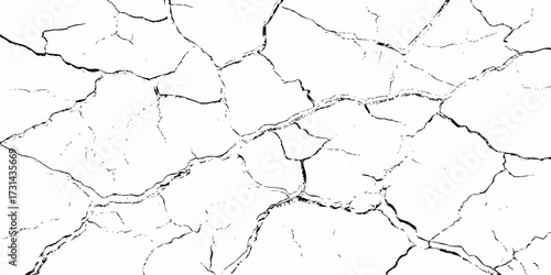 modern black and white scratch and cracks grunge texture dust and distressed wall pattern white background..
