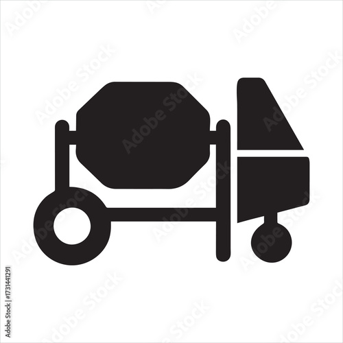 vector illustration of a silhouette of a truck, construction truck,vector , silhouette of truck, logo, sticker