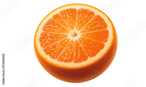 slice of orange on transparent background vector illustration