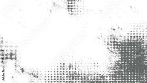 Gray dots and speckles on white background texture grunge