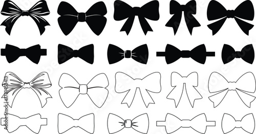 pick bow ties man isolated vector silhouette vector illustration.Tuxedo Guy.Man Wearing a Bow Tie Icon Square Button Set.Magician Icon Square Button Set.Groom Icon.Man in bowtie.Man Wearing a Bow Tie 