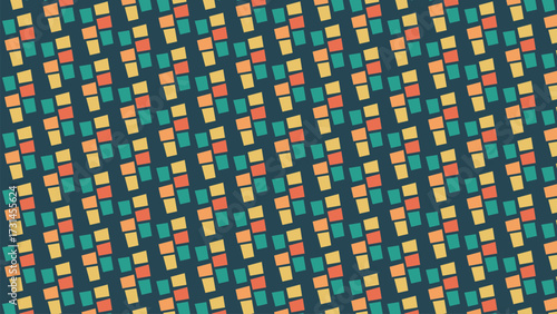 Seamless retro pattern background with colorful squares for textile and wallpaper design use