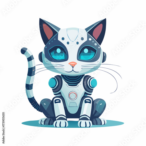 Silhouette of a Feline Superhero Catman Illustration on White