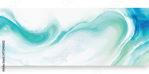 Abstract minimalist painting of clouds and sky for backgrounds and design elements