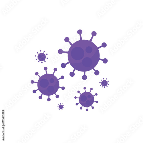 Virus and bacteria icon. Virus icon isolated. Monekypox, Mpox, Nipah virus. Lockdown Pandemic stop Novel Coronavirus covid-19, Pirola, delta, Embola, arcturus, marburg, omicron or omikron.