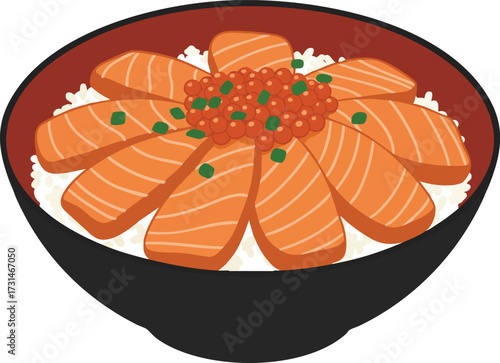 Japanese salmon rice