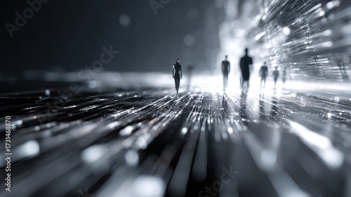 Wallpaper Mural Walking people path Torontodigital.ca