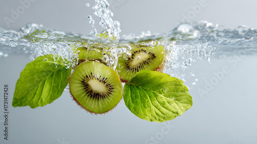 kiwi in water