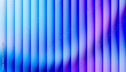 Fractal Glass Vertical Gradient Stripes of Blue and Purple Abstract Background image photo