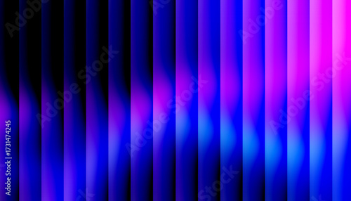 Fractal Glass Vertical Stripes Abstract With Blended Blue Purple And Pink Neon Colors background