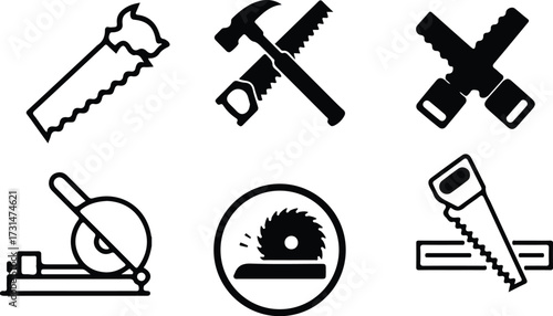set of tools icons