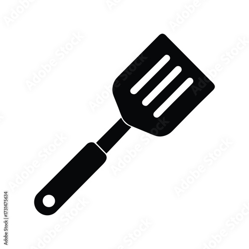 black plastic spatula