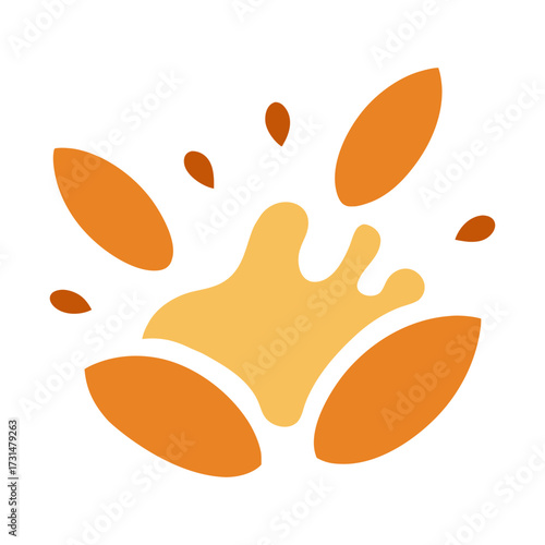 milk concept almonds dissolving
