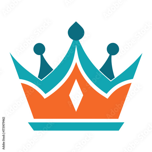 elegant crown icon 