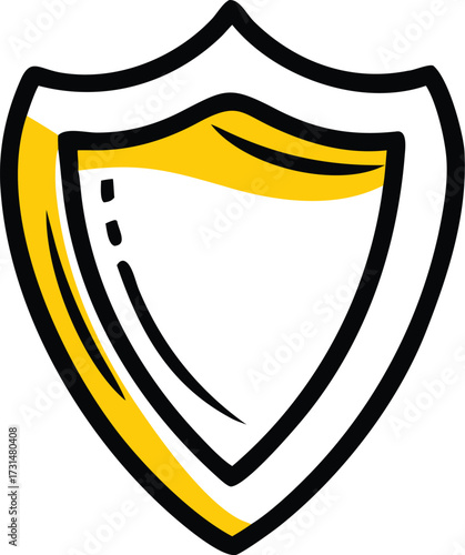 shield icon vector illustration on white backgroun.eps