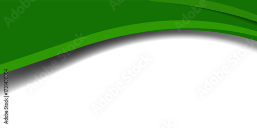 green wave illustration background on light background. vector