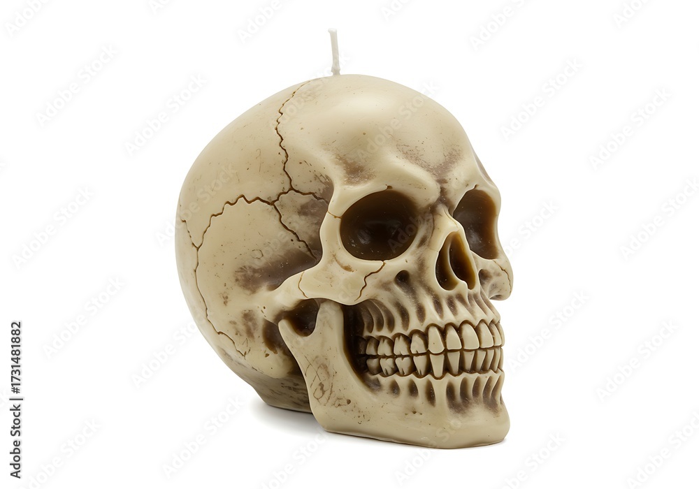 Obraz premium Decorative skull candle