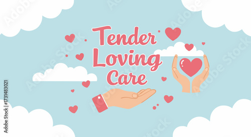 Vector illustration Tender loving care day